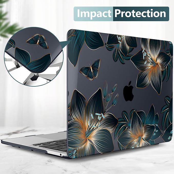 TWOLSKOO Compatible with MacBook Pro 13 inch Case 2023-2016 A2338 M2/M1 A2251 - Image 4