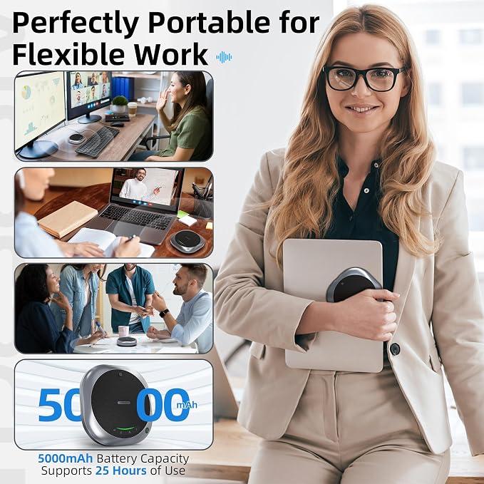 Bluetooth Conference Speakerphone M6 Conference Microphone - Image 8