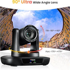 PTZ Camera 4K Conference Room Camera USB3.0/HDMI Live Streaming 12X Optical - Image 4