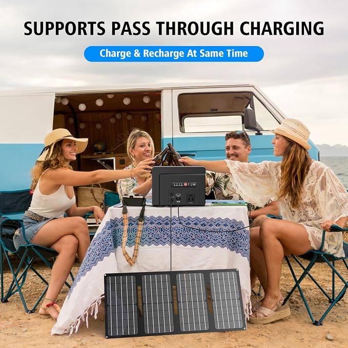 Powkey Solar Powered Generator 100W Rated, 97Wh Portable Power Station - Image 9