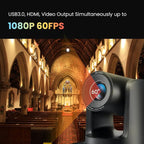 PTZ Camera 20X Optical Zoom Conference Room USB3.0 HDMI 1080P 60FPS Wide Angle - Image 4