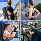 Running Phone Holder Wristband, Forearm Armbands 360° Rotatable & Detachable - Image 7