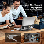 AboveTEK Laptop Locking Station, Premium Aluminum MacBook Security Lock - Image 2