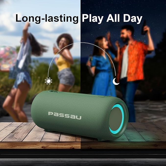 Passau Portable Bluetooth Speakers 40W Peak Loud Stereo Sound, Passive - Image 6