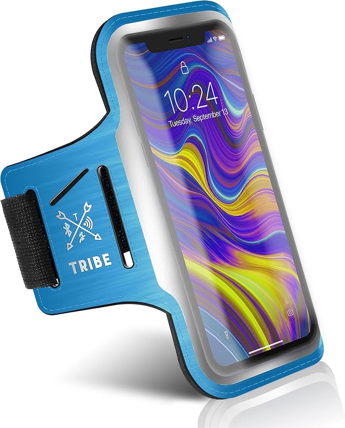 TRIBE Running Phone Holder Armband. iPhone & Galaxy Cell Phone Sports Arm Bands by Tribe