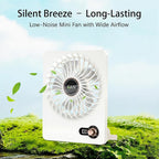 Mini Portable Fan, Silent Rechargeable Desk & Handheld - Image 4