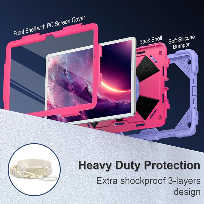 for Galaxy Tab A9 Plus Case 11 Inch, Rugged Case - Image 2