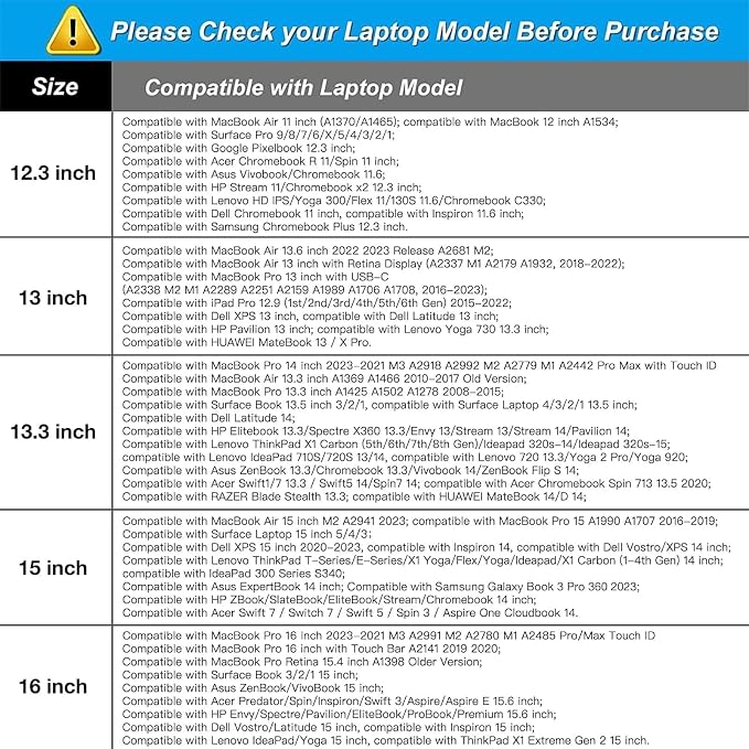 MOSISO Laptop Case 14 inch, 14 inch Laptop Sleeve Bag Compatible - Image 6