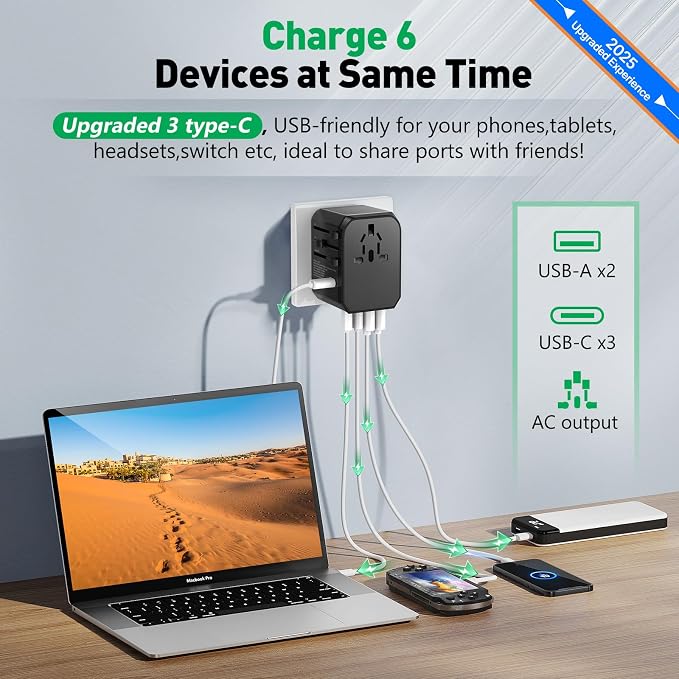 Universal Travel Adapter International Plug - Image 3