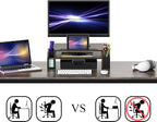 Simple Houseware Desk Monitor Stand Riser - Image 3