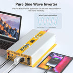XWJNE 3000W Pure Sine Wave Power Inverter 24V DC to 120V GFCI AC Converter - Image 6