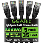 GearIT Cat 6 Ethernet Cable Pack by GEARit
