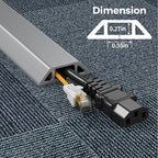 Yecaye 4ft Floor Cord Cover, Cord Covers - Image 2