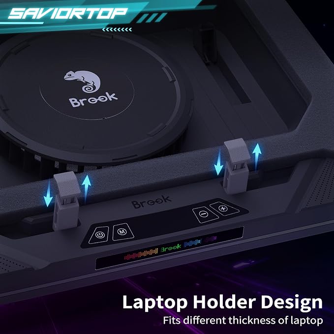 Brook Saviortop Gaming Laptop Cooler, IC Core Cooling Pad - Image 5