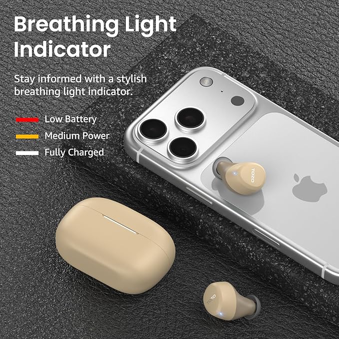 TOZO A1 Wireless Earbuds Bluetooth 5.3 Light Weight in Ear IPX5 Waterproof - Image 7