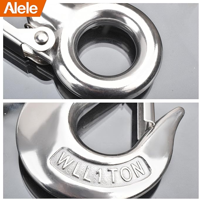 Alele Grab Hooks, 1T Crane Scale, Slip Hooks, Stainless Steel Lifting Hook - Image 5