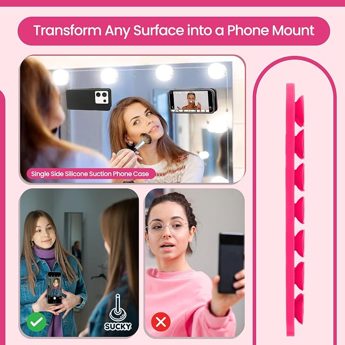SUCKY Silicone Suction Phone Case Adhesive Octo Cup Buddy Mount - Image 3
