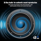 Riwbox Hybrid Active Noise Cancelling Headphones, Wireless Bluetooth Headset - Image 4