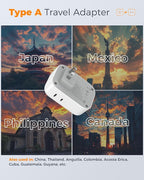 TESSAN 2 Prong to 3 Prong Outlet Adapter 2 Pack, US to Japan Plug Adapter - Image 2