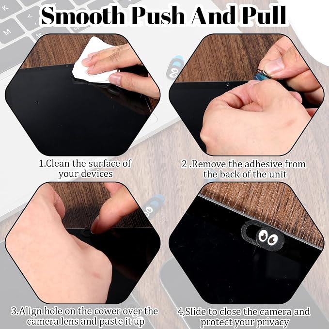 20 Pcs Webcam Cover Slide, 0.023 Inch Ultra Thin Universal Laptop Camera Cover - Image 6