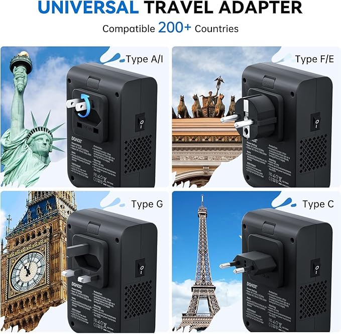 DOACE 350W Travel Voltage Converter US to Europe 220V to 110V Converter - Image 5
