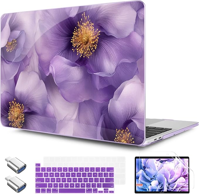 TWOLSKOO Compatible with MacBook Pro 13 inch Case 2023-2016 A2338 M2/M1 A2251 by TWOLSKOO