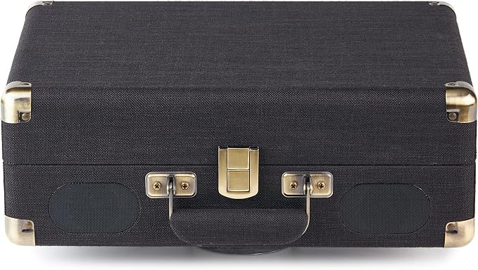 Amazon Basics Portable Suitcase Vinyl Turntable Record Player - Image 5