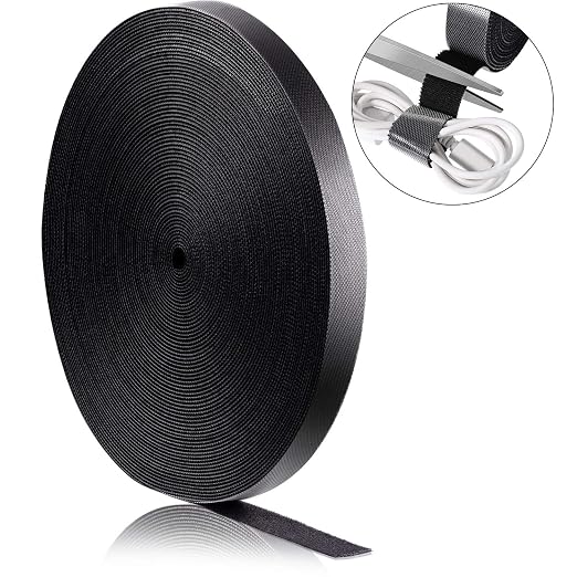 WILLBOND 3/4 Inch x 90ft Fastening Tape Cable Ties Reusable Fastening Nylon - Image 5