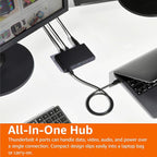 Amazon Basics Thunderbolt4/USB4 Docking Station, 3X Downstream TBT4, 1xUSB A 3.1 - Image 6