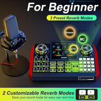 Podcast equipment bundle with live sound card audio mixer, podcast equipment - Image 6