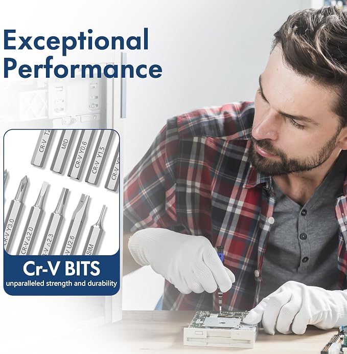XOOL 82 in 1 Precision Screwdriver Set, Magnetic Electronics Repair Tool Kit - Image 7