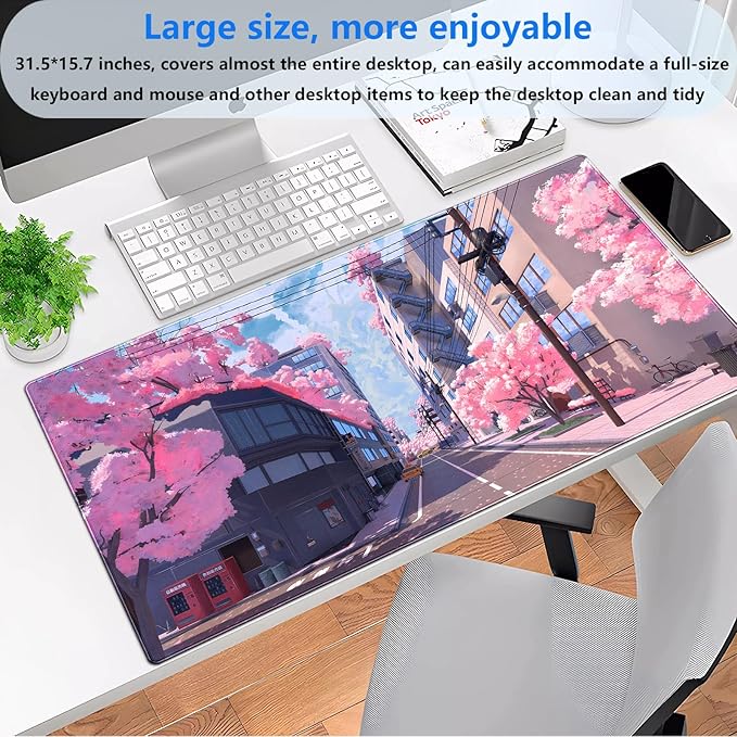 Japanese Cherry Blossom Mouse Pad - Image 2