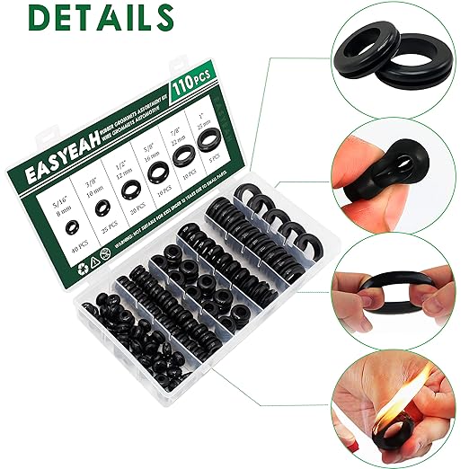 110 Pcs Rubber Grommets for Wiring - Image 3