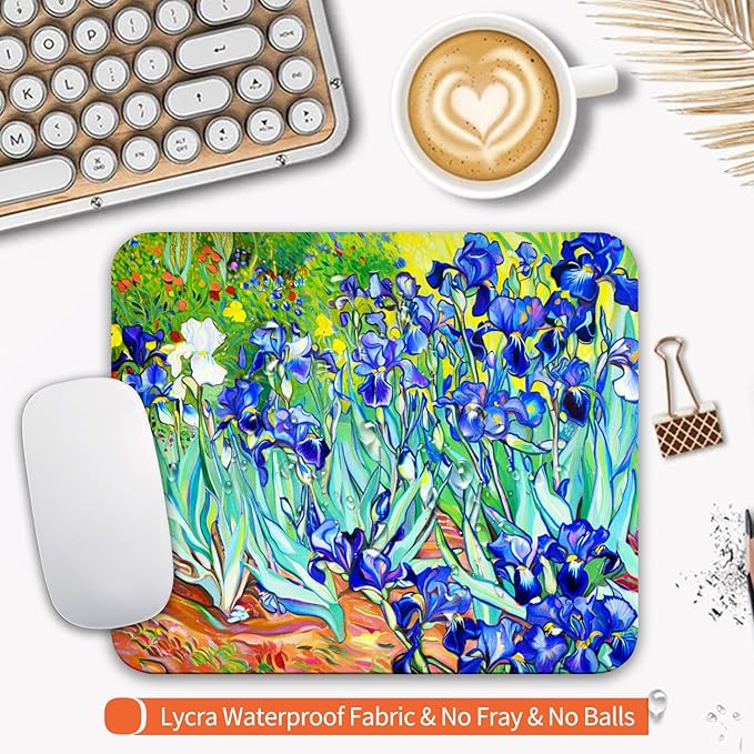 Square Mouse Pad Lrises, Personalized Premium-Textured Custom Mouse Mat Design - Image 3