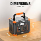 Portable Power Station 300W, GRECELL 230.88Wh Solar Generator - Image 2