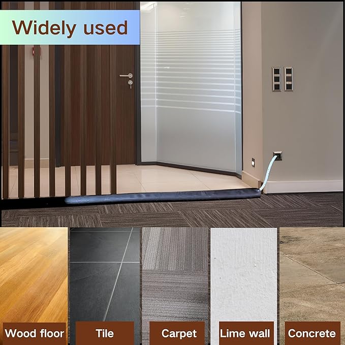 10ft Floor Cord Cover Self Adhesive Cord Hider Floor, Heavy Duty Cable Protector - Image 8