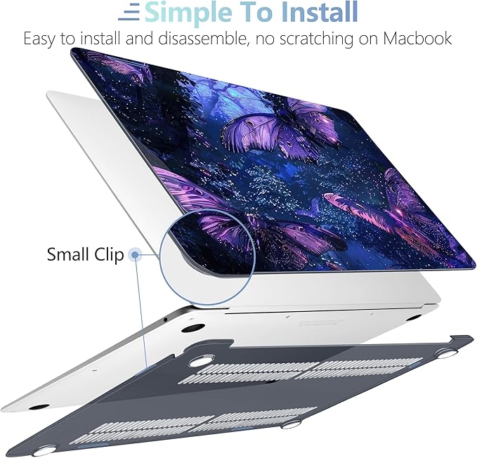 MEEgoodo for MacBook Air 13.3 inch Case 2021 2020 2019 2018 A2337 M1 A2179 A1932 - Image 4