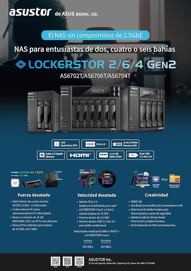 Asustor Lockerstor 2 Gen2 AS6702T - Image 8