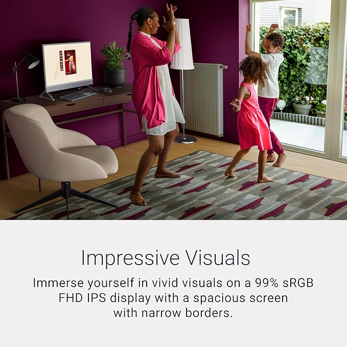 Dell 24 All-in-One Desktop ec24250-23.8-inch FHD Display, Intel Core 3 - Image 2