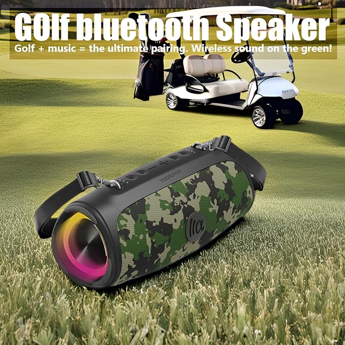 Portable Bluetooth Speaker 60W RMS, 90W Peak Loud Subwoofer Wireless Stereo - Image 8