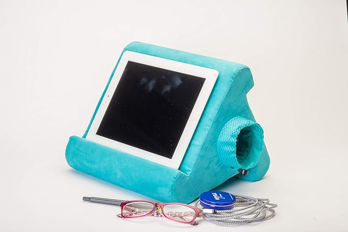 Flippy Tablet Stand with Cubby Storage and Multi-Angle Viewing - Image 4