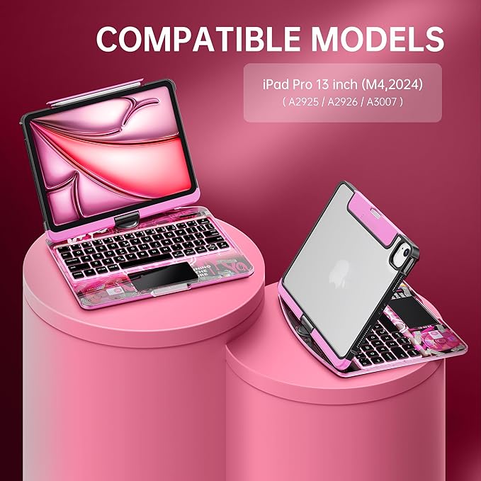 GUSGU Transparent Case with Wireless Keyboard only - Image 2