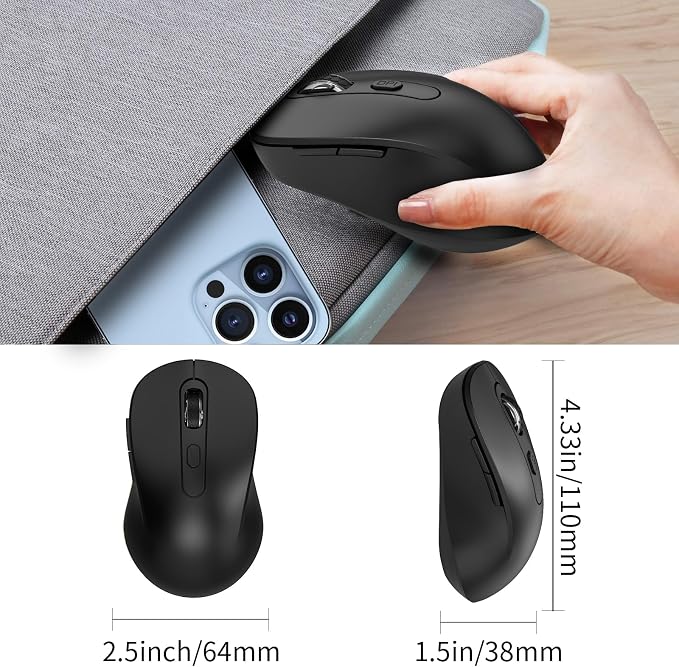 Wireless Mouse for Laptop, Chromebook, Silent Wireless Mouse - Image 7