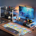 Colorful Retro Flowers Desk Mat, Large Cute Floral Gaming Keyboard Mouse Pad - Image 6