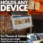 Folden Airplane Phone Holder, Flexible Tablet and Cell Phone Holder, Folding - Image 8