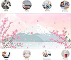 Japanese Desk Mat Pastel Pink Cherry Blossom Mouse Pad Mt Fuji Japan Large - Image 5
