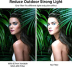 67mm Variable ND2-ND400 Filter for Phone, VND Lens - Image 4