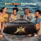 DOSS Extreme Boom Pro D200 240W Peak Outdoor Speaker, Punchy Bass, 26H Playtime - Image 3