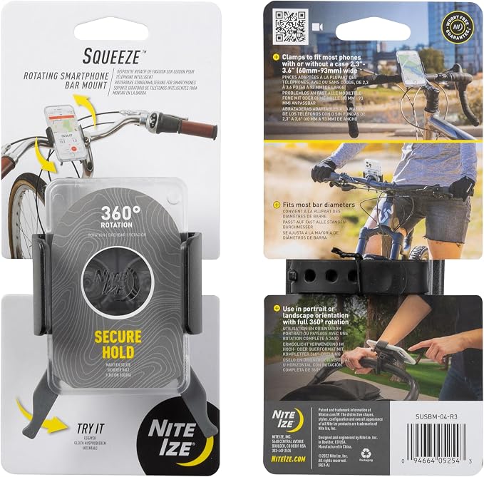 Nite Ize Squeeze Rotating Smartphone Bar Mount - Image 9