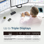 Kensington SD4760P 11-in-1 USB-C Docking Station Triple Monitor DisplayLink - Image 2